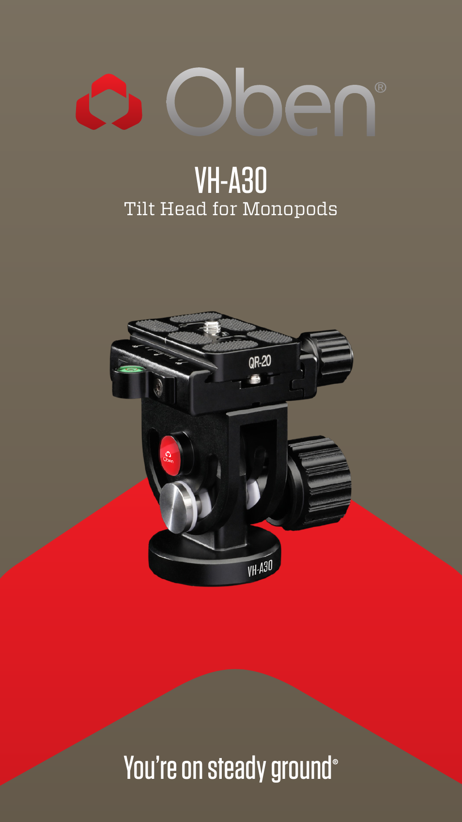 Oben VH-A30 Tilt Head for Monopods User Manual | 12 pages