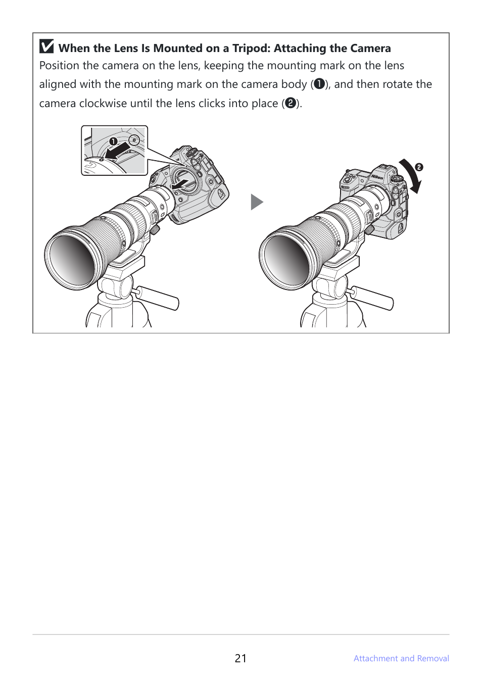 Nikon NIKKOR Z 800mm f/6.3 VR S Lens User Manual | Page 21 / 48