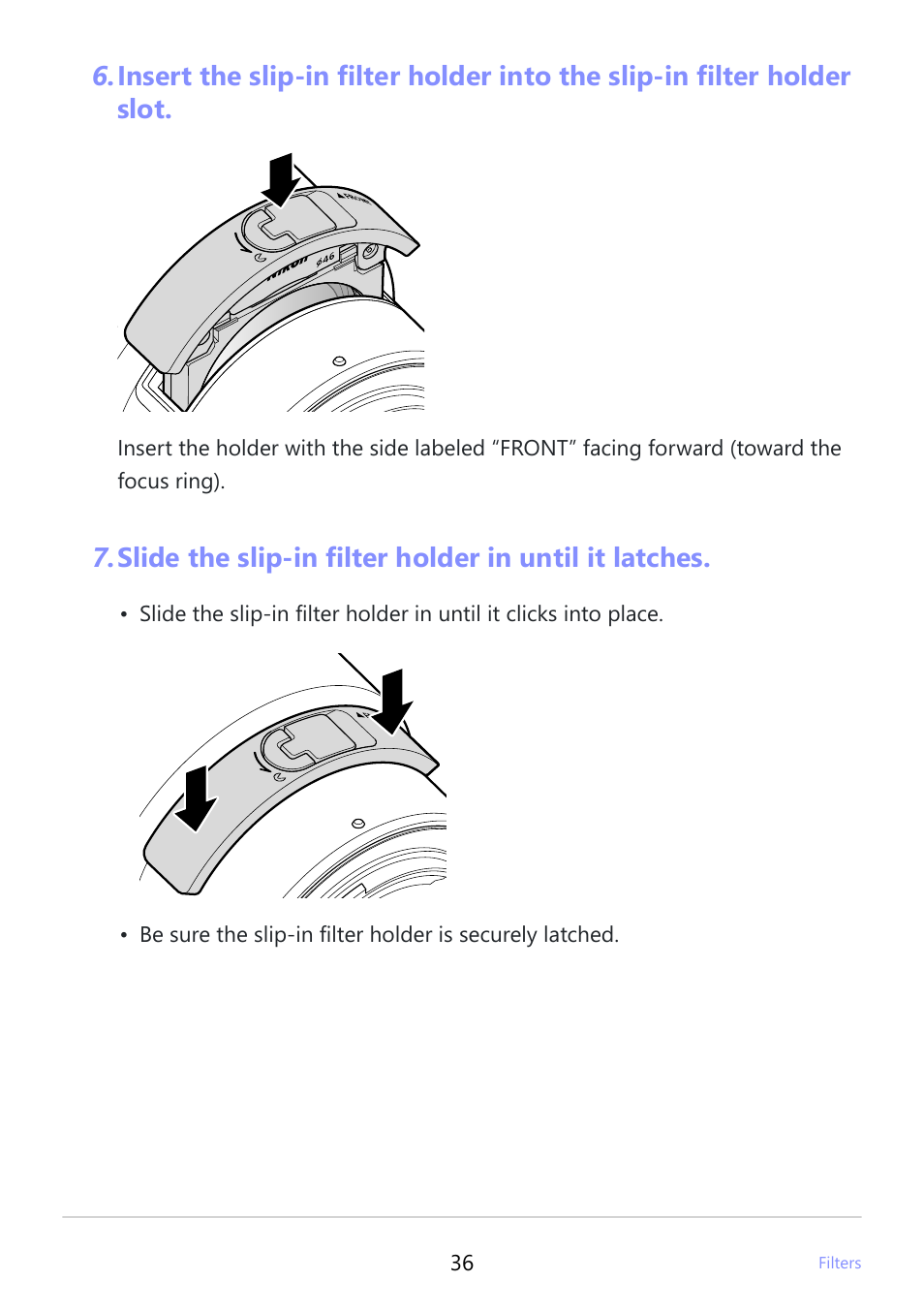 Nikon NIKKOR Z 800mm f/6.3 VR S Lens User Manual | Page 36 / 48