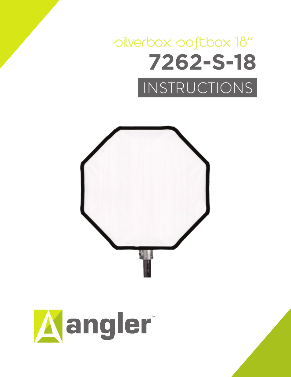 Angler Silverbox Softbox (18") User Manual | 12 pages