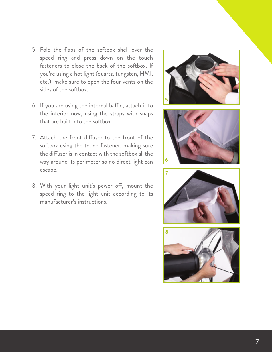 Angler Silverbox Softbox (18") User Manual | Page 7 / 12