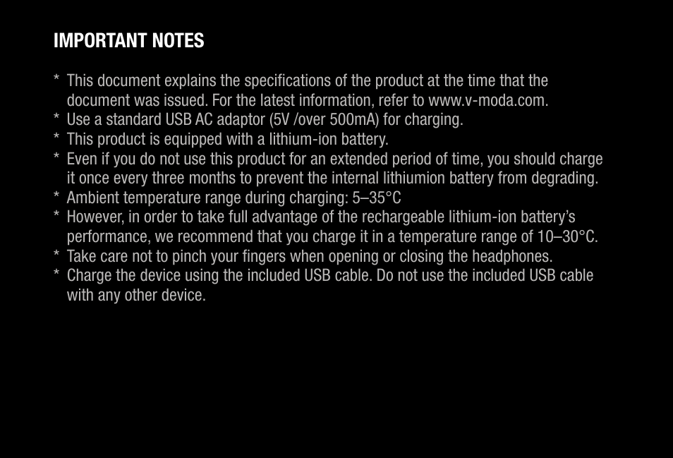 V-MODA S-80 On-Ear Bluetooth Headphones and Personal Speaker System (Rose Gold) User Manual | Page 3 / 28