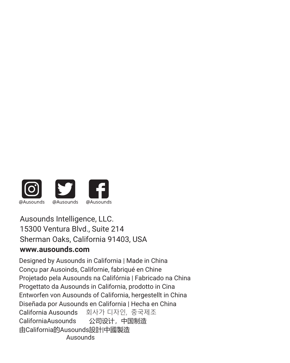 Ausounds AU-Frequency ANC Noise-Canceling True Wireless Headphones (Tiffany) User Manual | Page 2 / 82