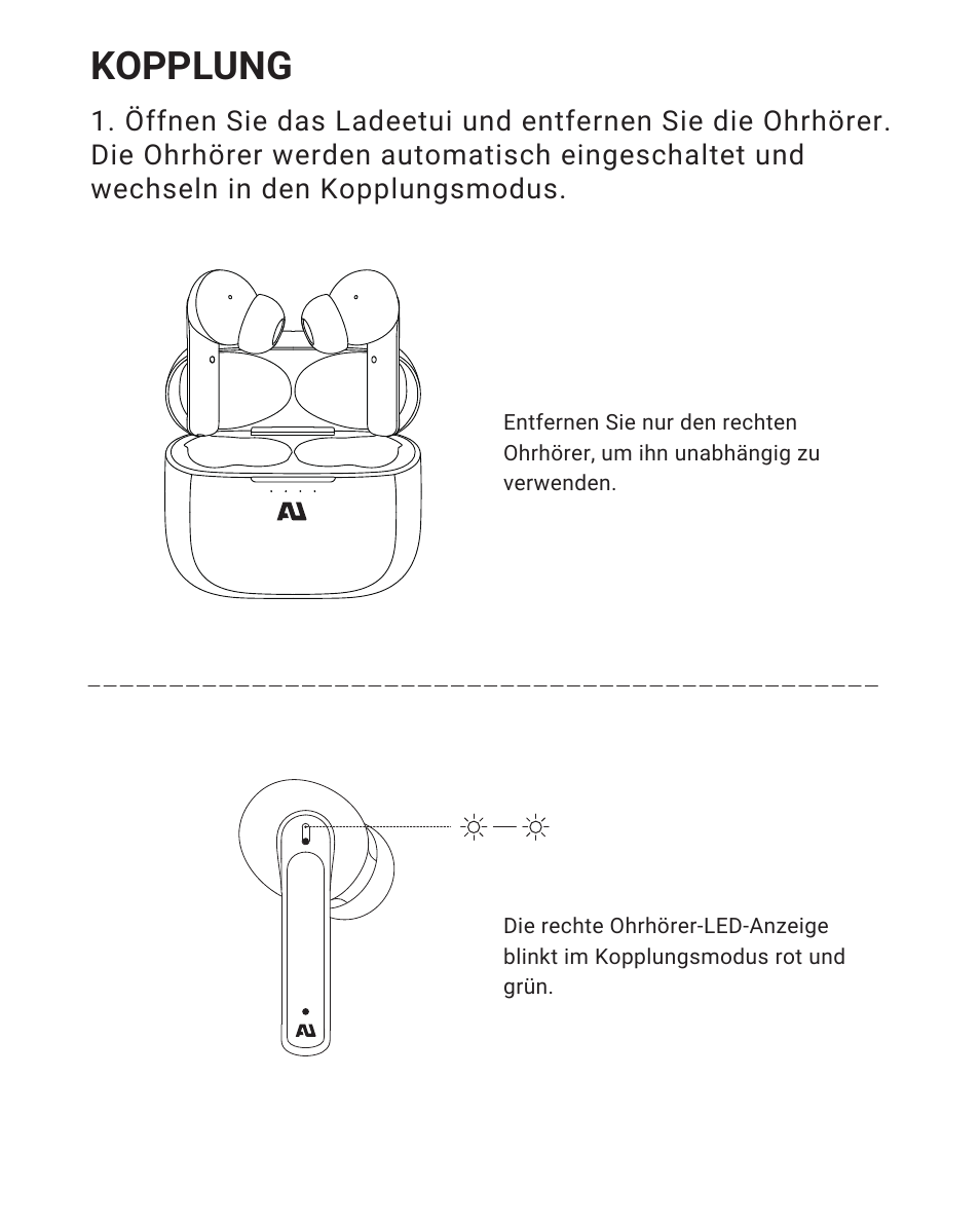 Kopplung | Ausounds AU-Frequency ANC Noise-Canceling True Wireless Headphones (Tiffany) User Manual | Page 36 / 82