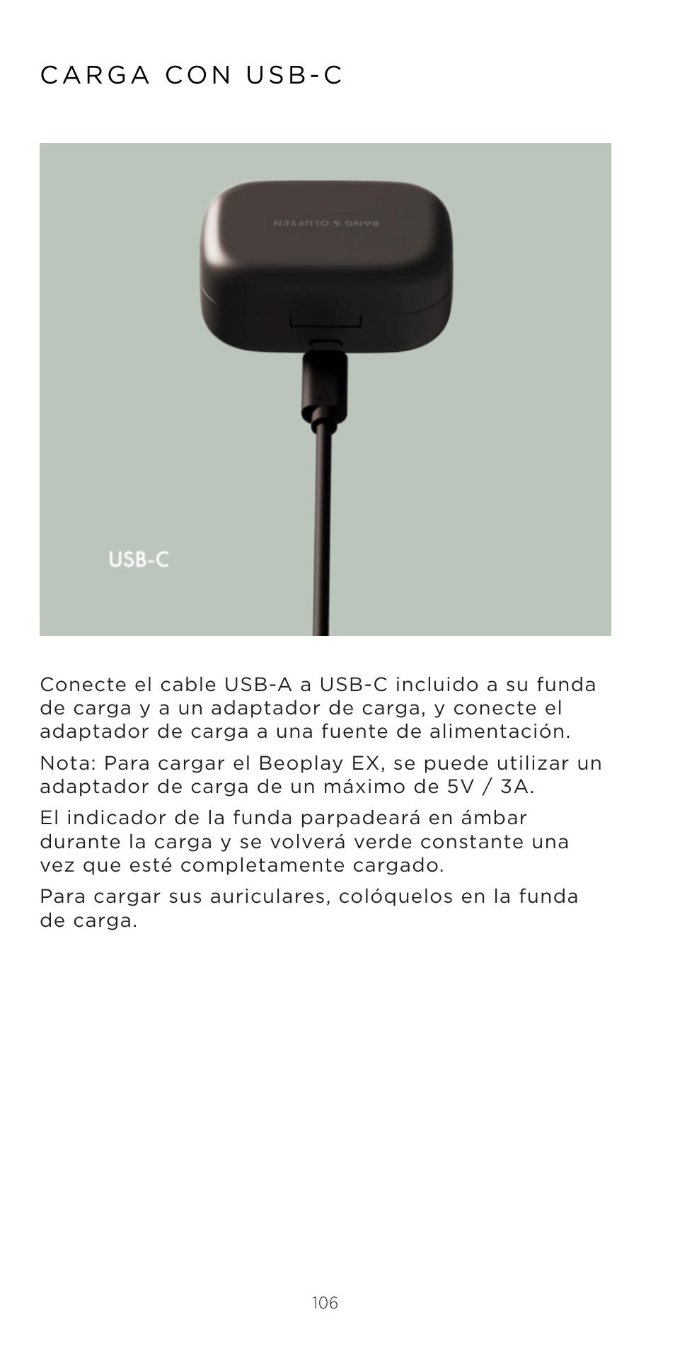 Bang & Olufsen Beoplay EX Noise-Canceling True Wireless In-Ear Headphones (Anthracite Oxygen) User Manual | Page 107 / 212