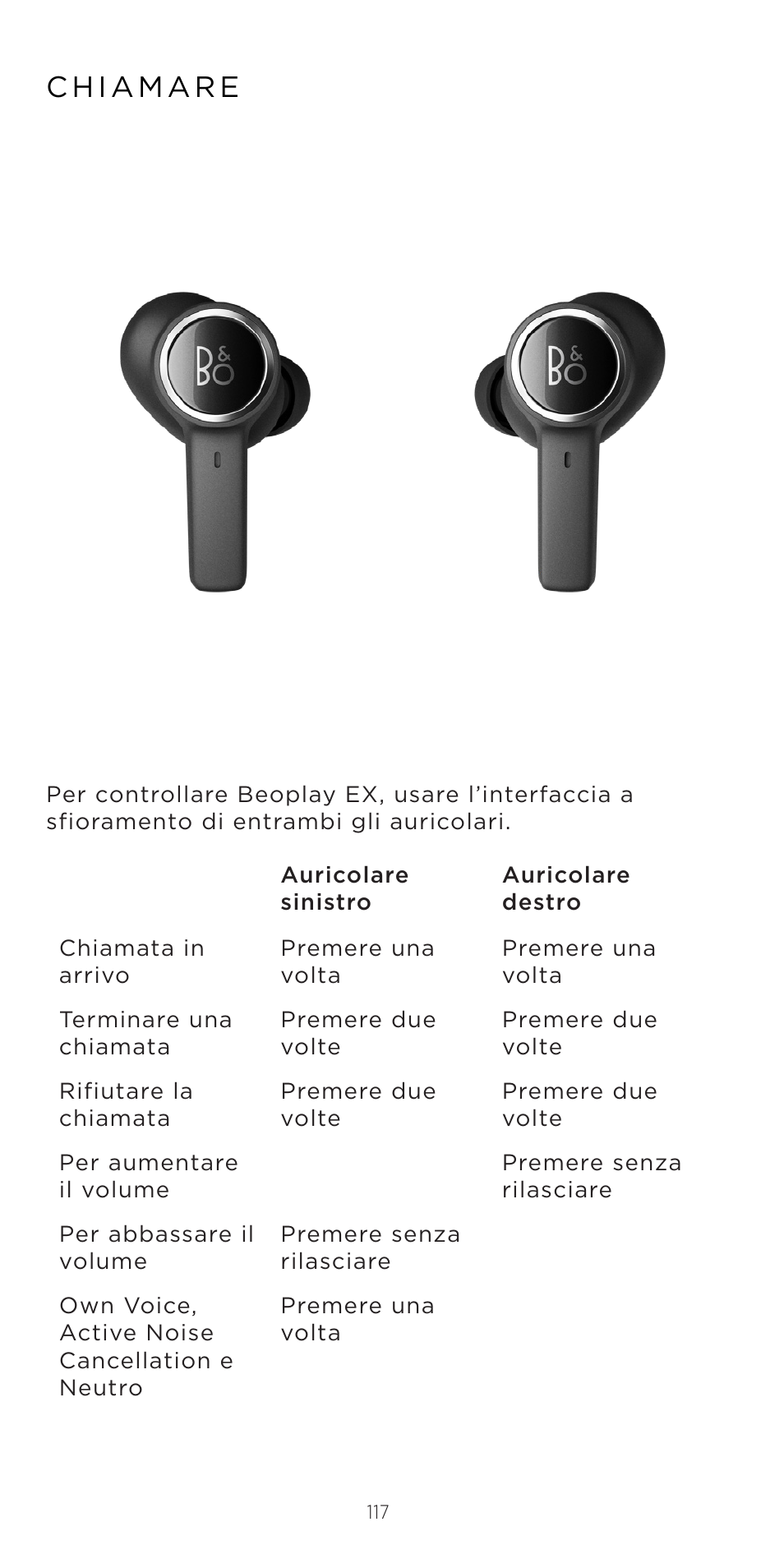 Bang & Olufsen Beoplay EX Noise-Canceling True Wireless In-Ear Headphones (Anthracite Oxygen) User Manual | Page 118 / 212