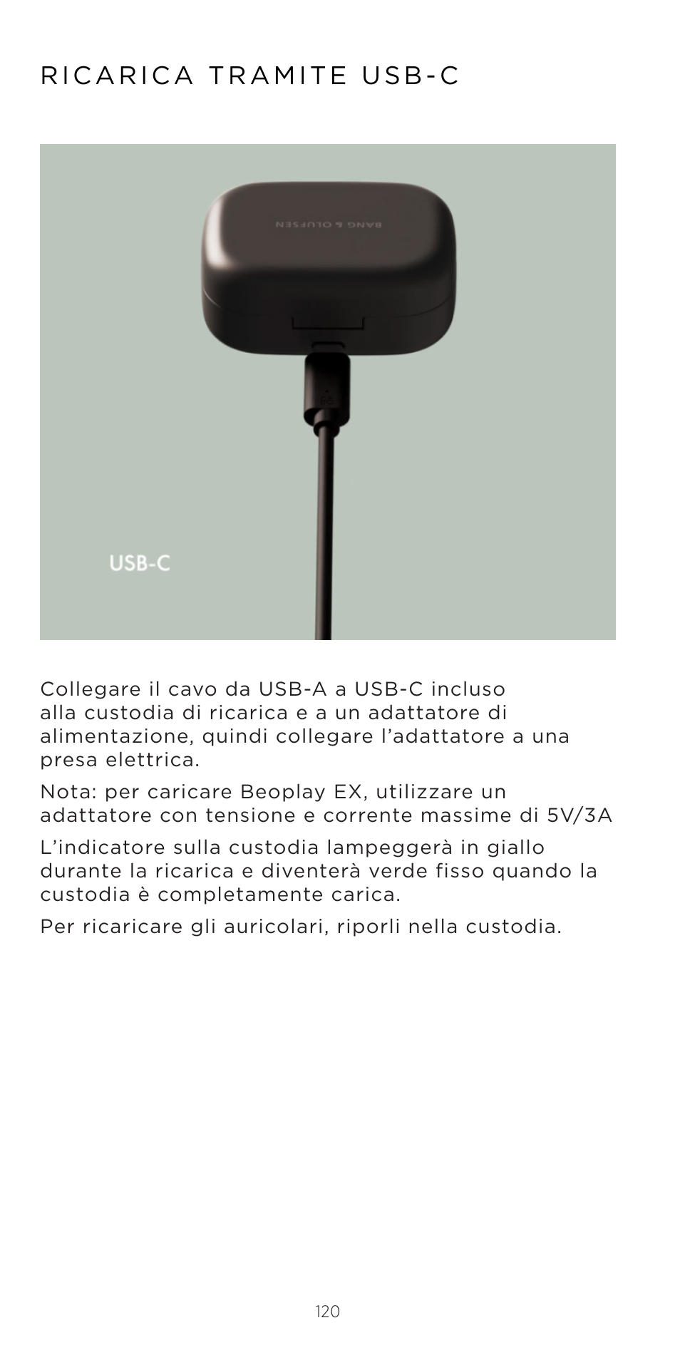 Bang & Olufsen Beoplay EX Noise-Canceling True Wireless In-Ear Headphones (Anthracite Oxygen) User Manual | Page 121 / 212