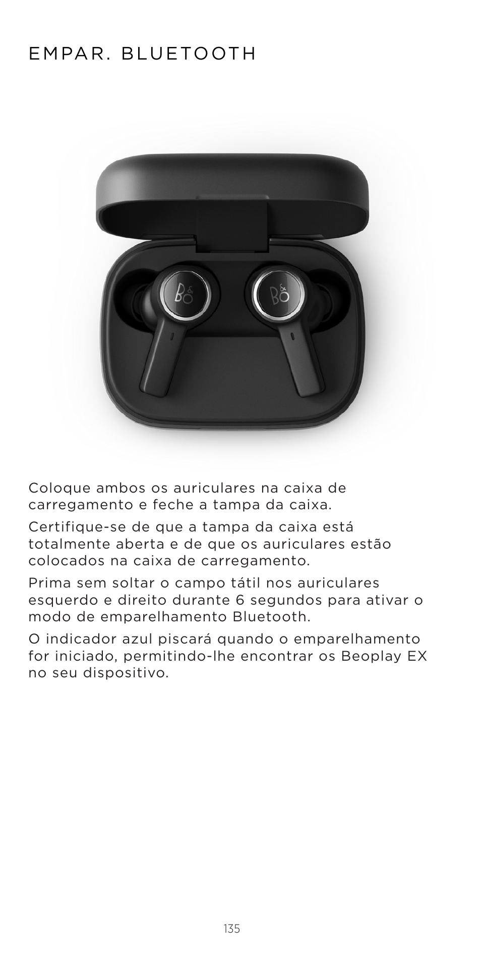 E m pa r . b lu e to ot h | Bang & Olufsen Beoplay EX Noise-Canceling True Wireless In-Ear Headphones (Anthracite Oxygen) User Manual | Page 136 / 212