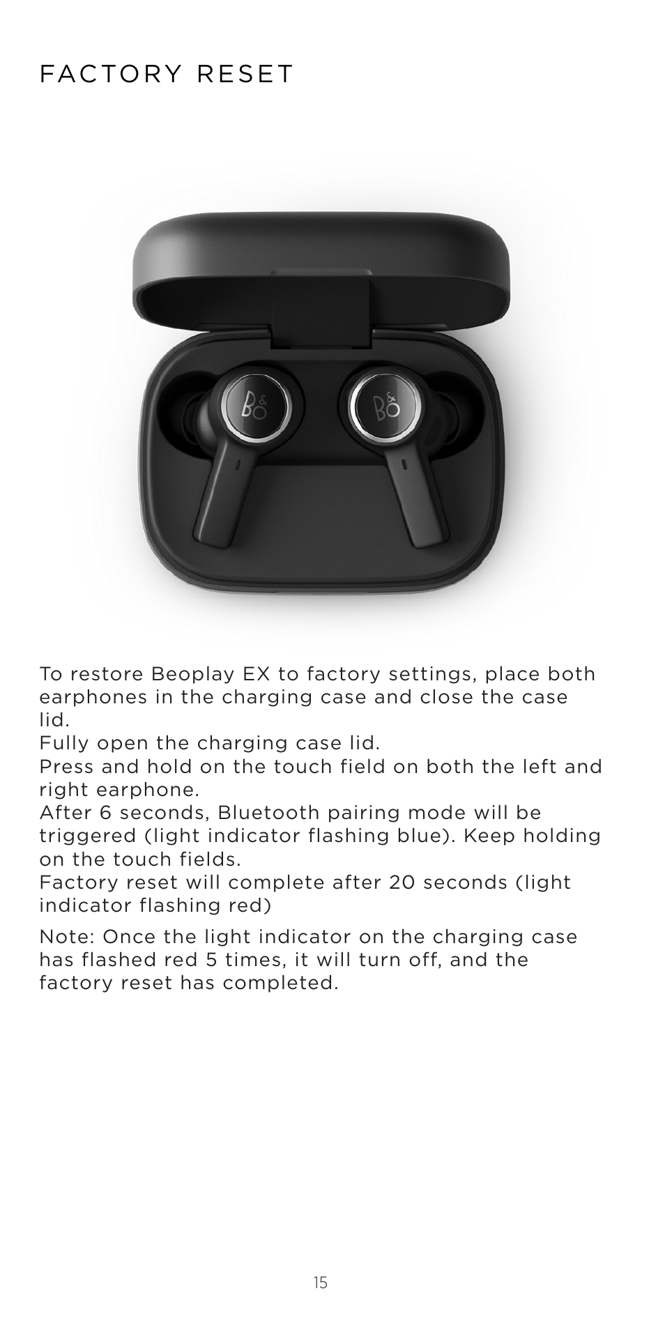 Bang & Olufsen Beoplay EX Noise-Canceling True Wireless In-Ear Headphones (Anthracite Oxygen) User Manual | Page 16 / 212