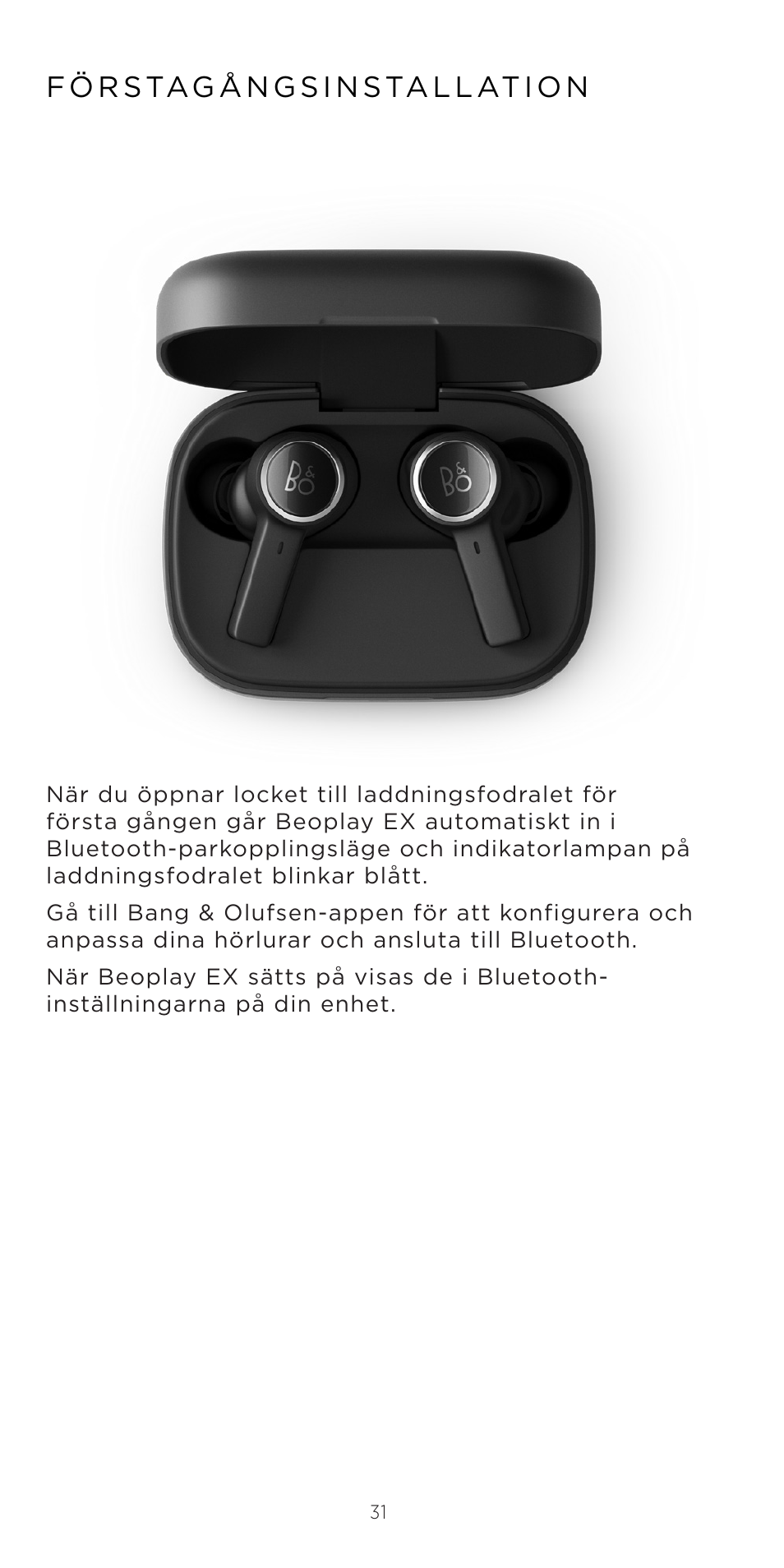 Bang & Olufsen Beoplay EX Noise-Canceling True Wireless In-Ear Headphones (Anthracite Oxygen) User Manual | Page 32 / 212