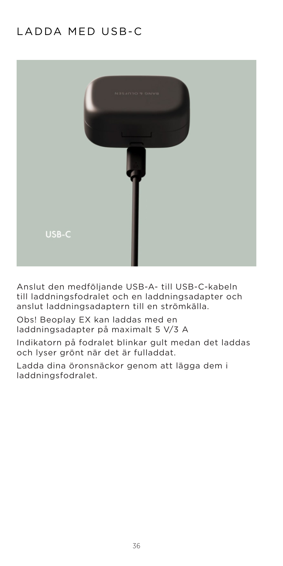 Bang & Olufsen Beoplay EX Noise-Canceling True Wireless In-Ear Headphones (Anthracite Oxygen) User Manual | Page 37 / 212