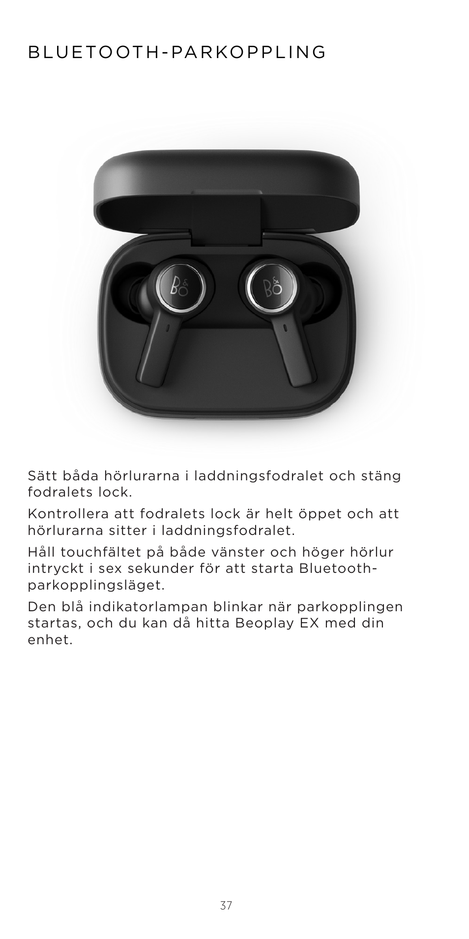 Bang & Olufsen Beoplay EX Noise-Canceling True Wireless In-Ear Headphones (Anthracite Oxygen) User Manual | Page 38 / 212