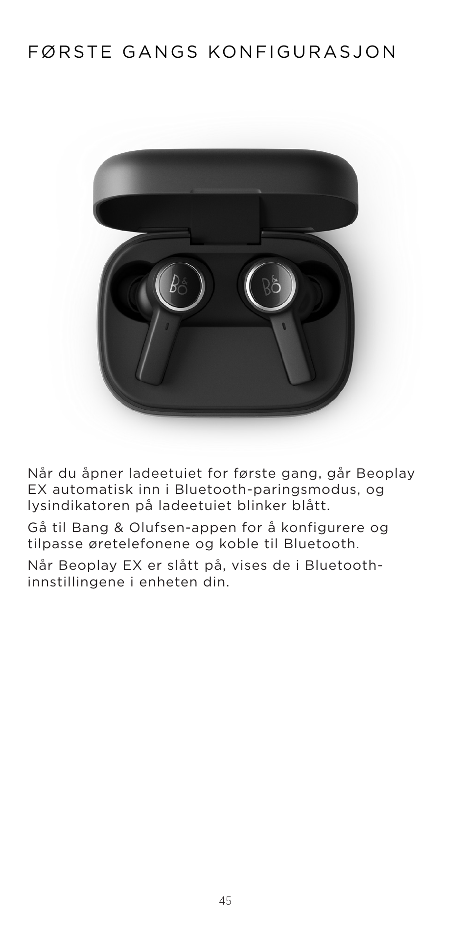 Bang & Olufsen Beoplay EX Noise-Canceling True Wireless In-Ear Headphones (Anthracite Oxygen) User Manual | Page 46 / 212