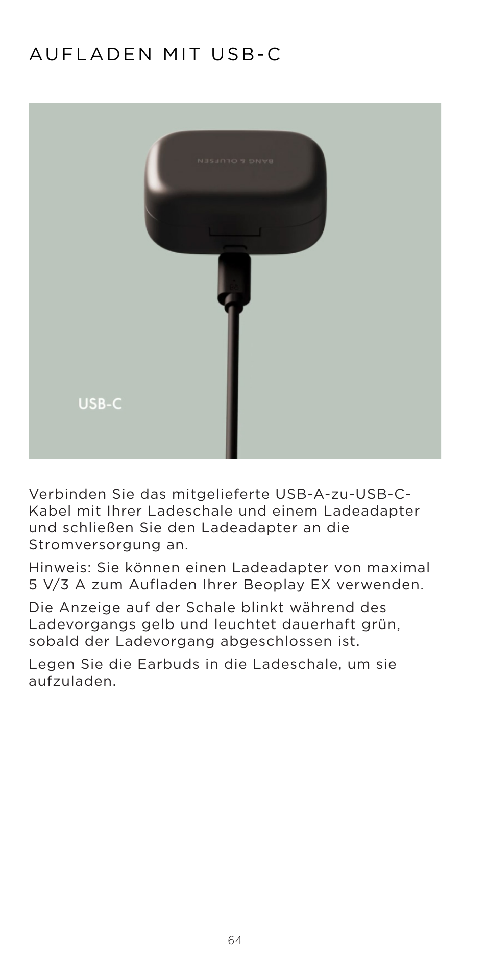 Bang & Olufsen Beoplay EX Noise-Canceling True Wireless In-Ear Headphones (Anthracite Oxygen) User Manual | Page 65 / 212