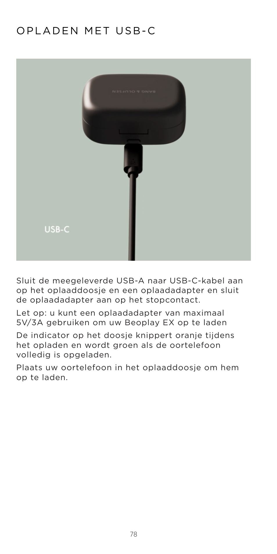 Bang & Olufsen Beoplay EX Noise-Canceling True Wireless In-Ear Headphones (Anthracite Oxygen) User Manual | Page 79 / 212