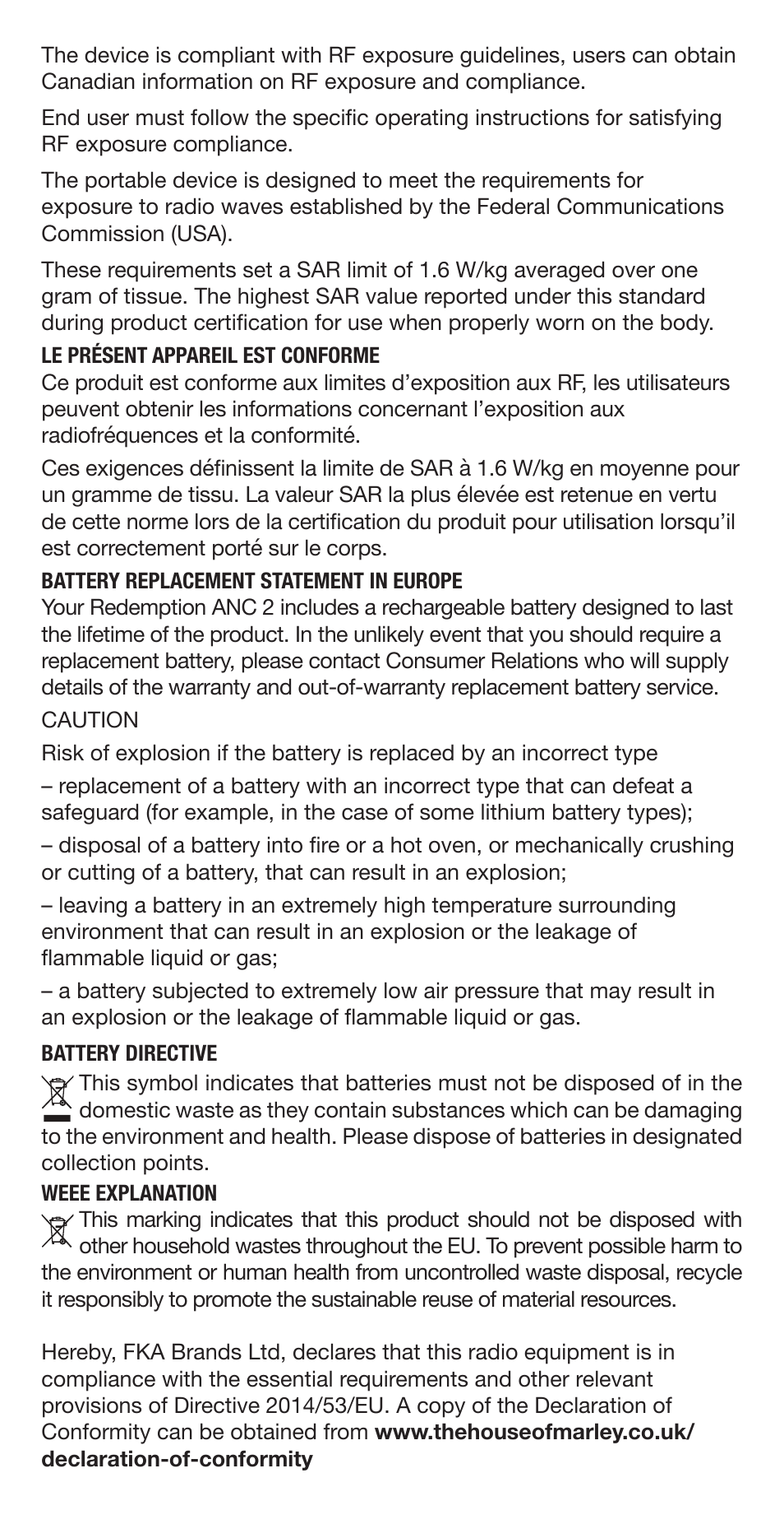 House of Marley Redemption 2 ANC Noise-Canceling True Wireless In-Ear Headphones (Signature Black) User Manual | Page 16 / 32