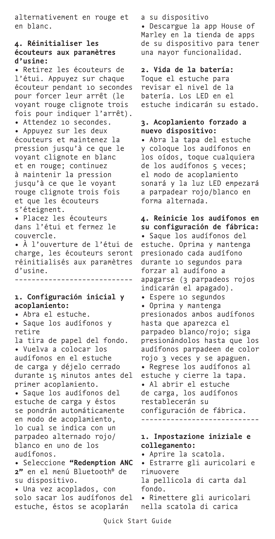 House of Marley Redemption 2 ANC Noise-Canceling True Wireless In-Ear Headphones (Signature Black) User Manual | Page 6 / 32