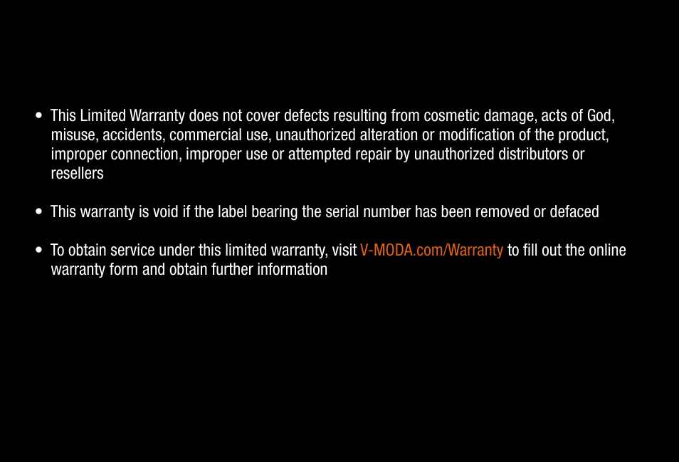 V-MODA Crossfade 2 Wireless Rolling Stones Edition Headphones (Matte Black, No Filter) User Manual | Page 20 / 28