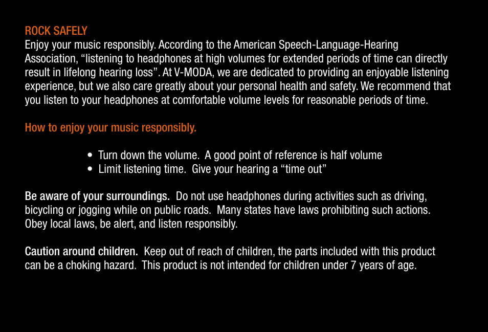 V-MODA Crossfade 2 Wireless Rolling Stones Edition Headphones (Matte Black, No Filter) User Manual | Page 4 / 28