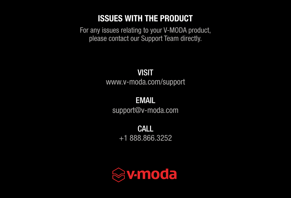 V-MODA Crossfade 3 Wireless Over-Ear Headphones (Bronze Black) User Manual | Page 25 / 26