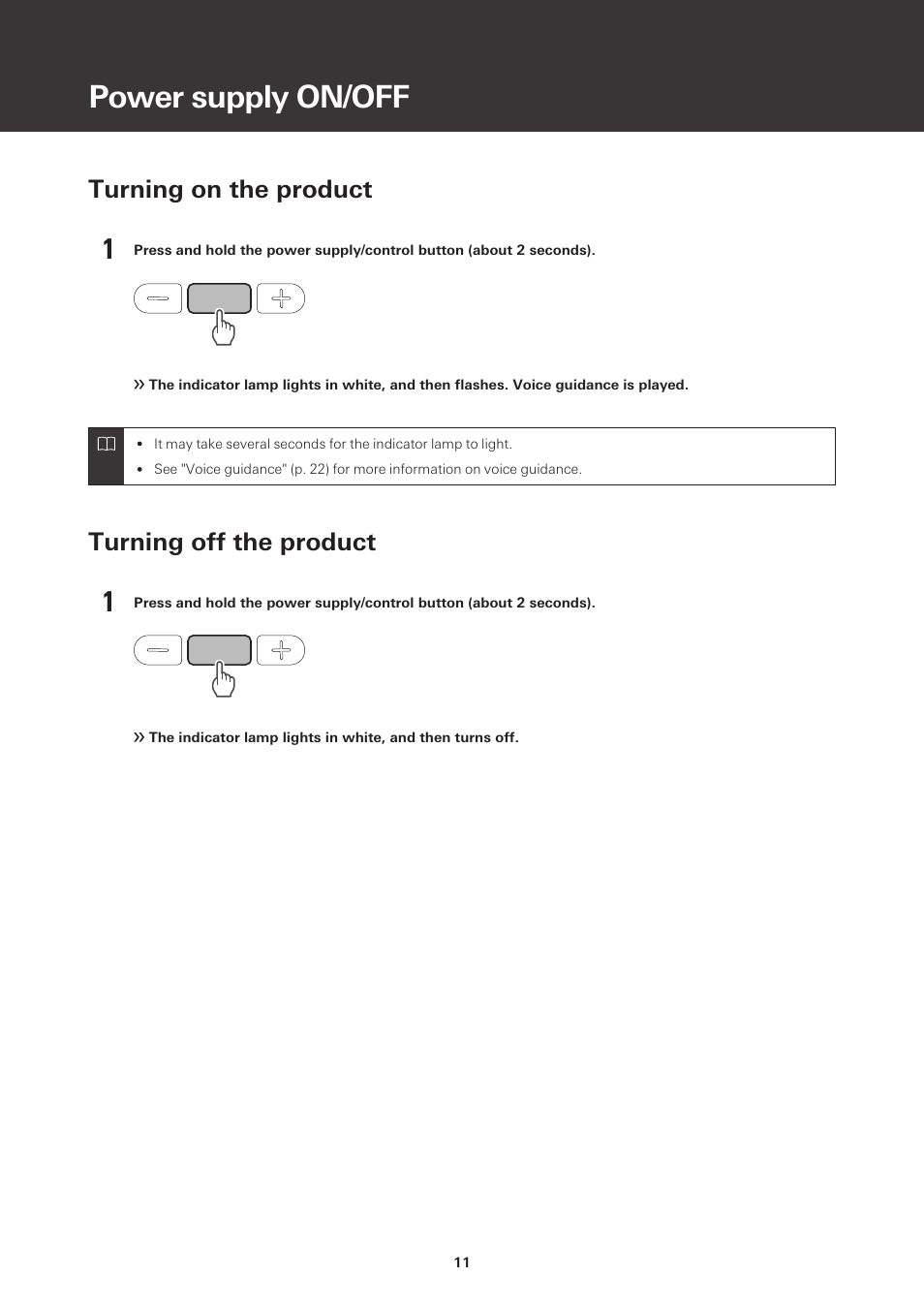 Power supply on/off, Turning on the product, Turning off the product | Audio-Technica ATH-M50xBT2 Wireless Over-Ear Headphones (Black) User Manual | Page 12 / 31