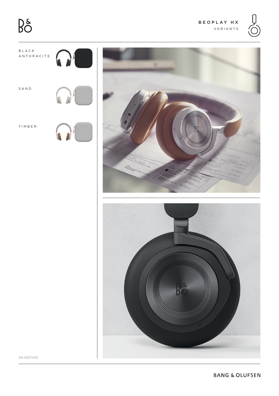 Bang & Olufsen Beoplay HX Noise-Canceling Wireless Over-Ear Headphones (Timber) User Manual | Page 4 / 6