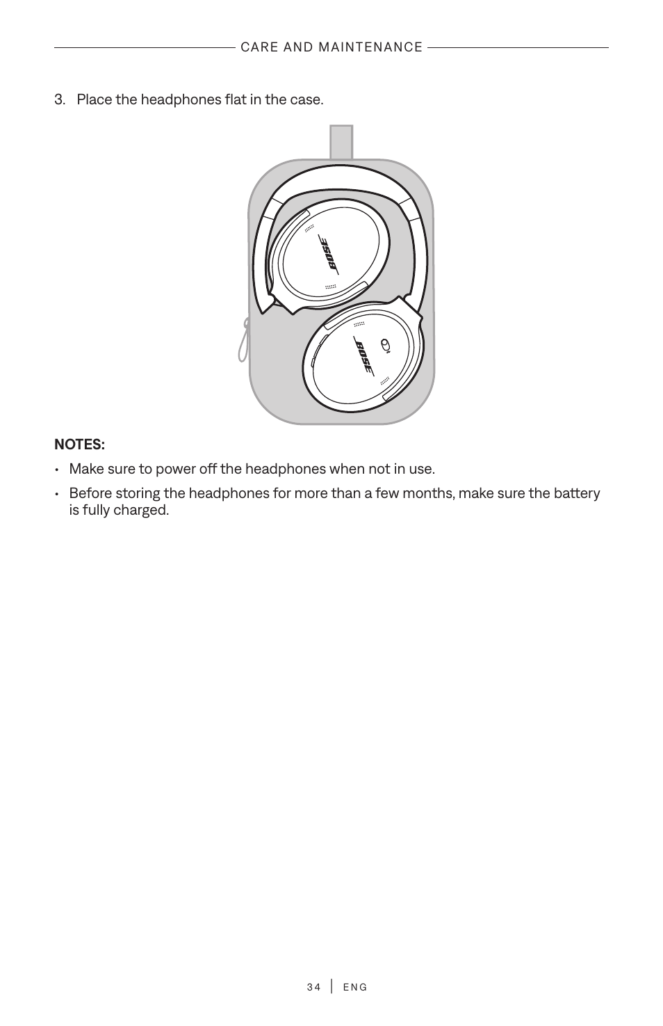 Bose QuietComfort Wireless Over-Ear Active Noise Canceling Headphones (White Smoke) User Manual | Page 34 / 42