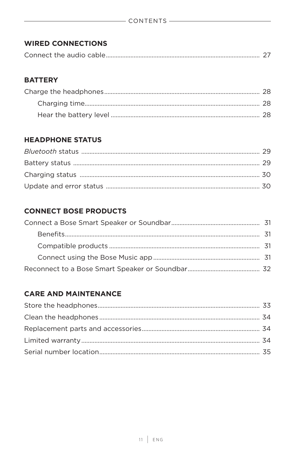 Bose QuietComfort 45 Noise-Canceling Wireless Over-Ear Headphones (White Smoke) User Manual | Page 11 / 40