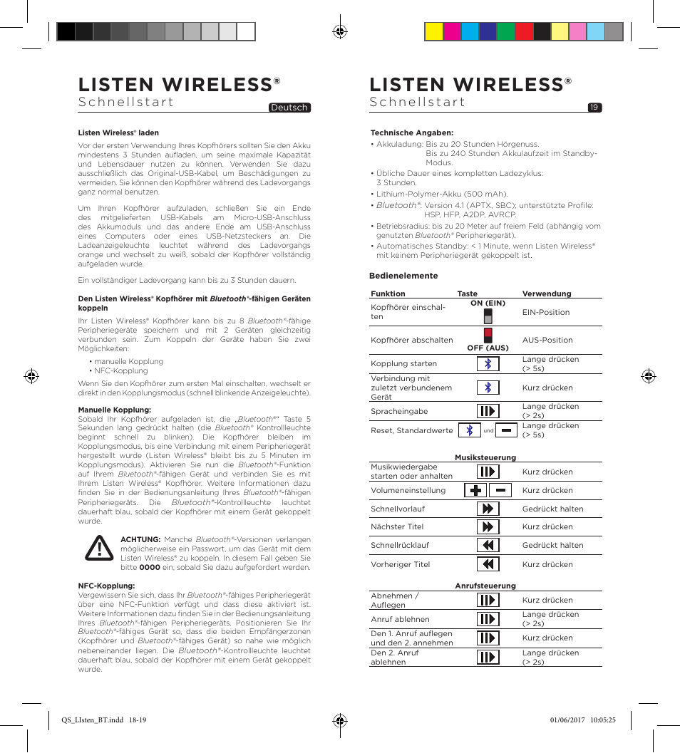 Listen wireless | Focal Listen Wireless Over-Ear Headphones (Black) User Manual | Page 10 / 37