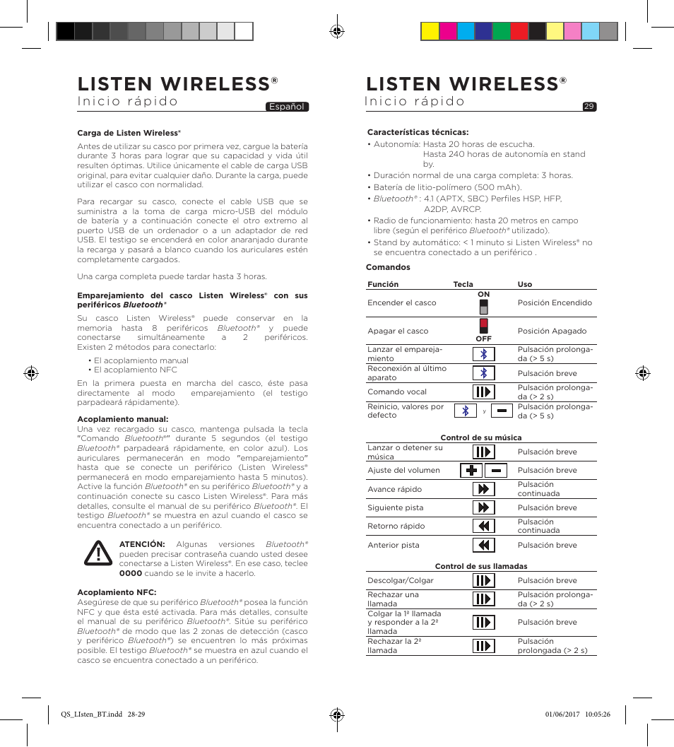 Listen wireless | Focal Listen Wireless Over-Ear Headphones (Black) User Manual | Page 15 / 37