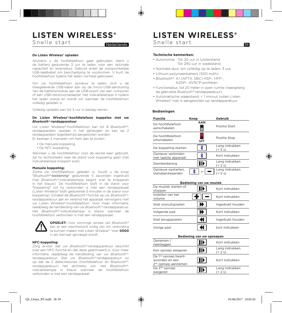 Listen wireless | Focal Listen Wireless Over-Ear Headphones (Black) User Manual | Page 20 / 37
