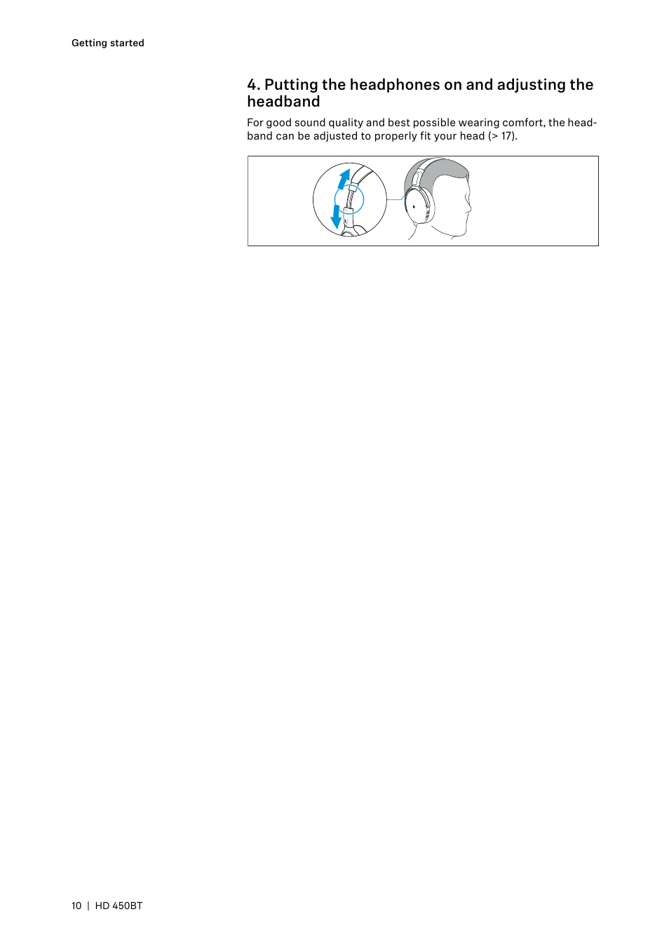 Sennheiser HD 450BT Noise-Canceling Wireless Over-Ear Headphones (White) User Manual | Page 10 / 33