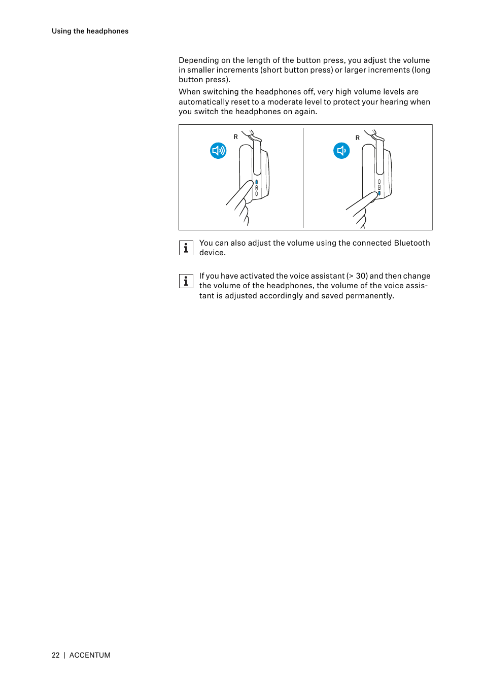Sennheiser ACCENTUM Over-Ear Wireless Headphones (Black) User Manual | Page 22 / 40
