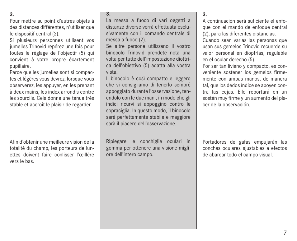 LEICA 10x25 Trinovid BCA Binoculars User Manual | Page 10 / 20