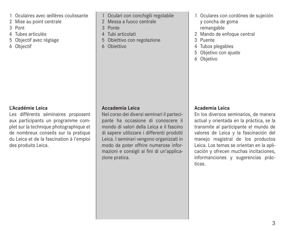 LEICA 10x25 Trinovid BCA Binoculars User Manual | Page 6 / 20