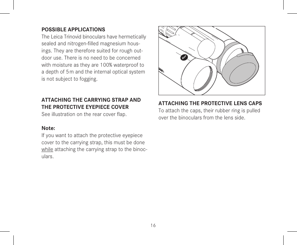 LEICA 10x42 Trinovid HD Binoculars User Manual | Page 18 / 114