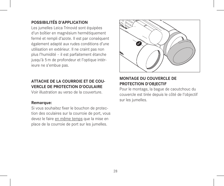 LEICA 10x42 Trinovid HD Binoculars User Manual | Page 30 / 114