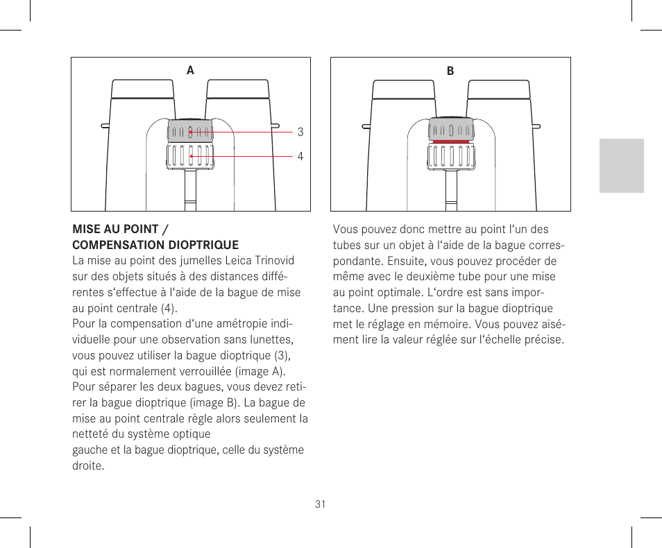 LEICA 10x42 Trinovid HD Binoculars User Manual | Page 33 / 114