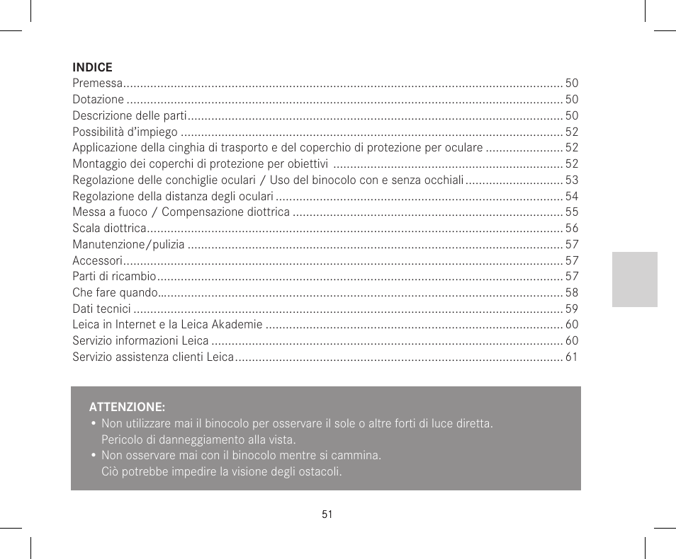 LEICA 10x42 Trinovid HD Binoculars User Manual | Page 53 / 114