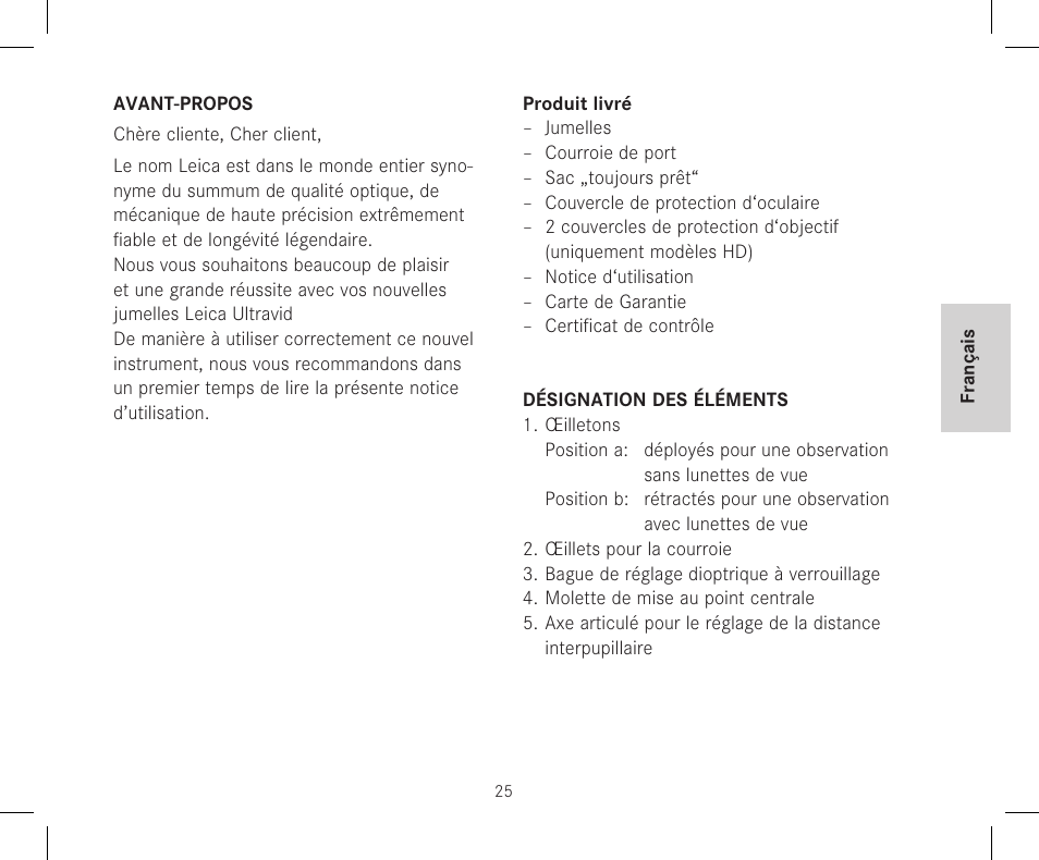 LEICA 12x50 Ultravid HD-Plus Binoculars User Manual | Page 27 / 74