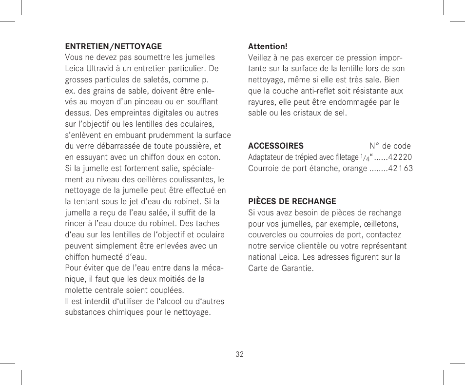 LEICA 12x50 Ultravid HD-Plus Binoculars User Manual | Page 34 / 74