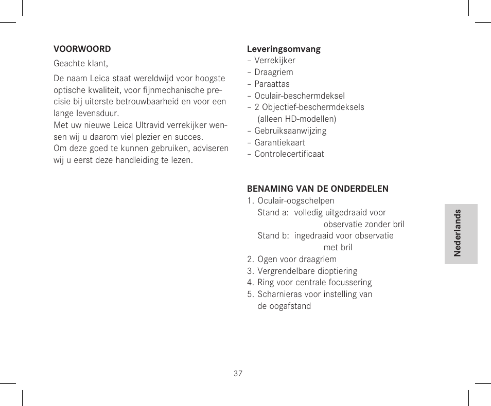 LEICA 12x50 Ultravid HD-Plus Binoculars User Manual | Page 39 / 74