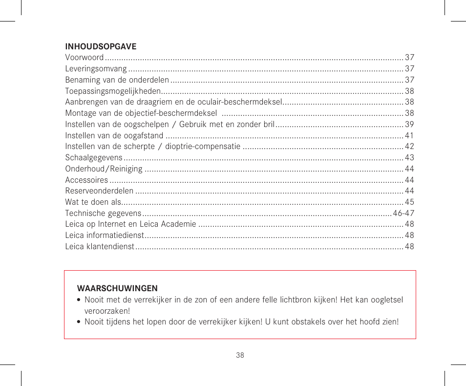 LEICA 12x50 Ultravid HD-Plus Binoculars User Manual | Page 40 / 74