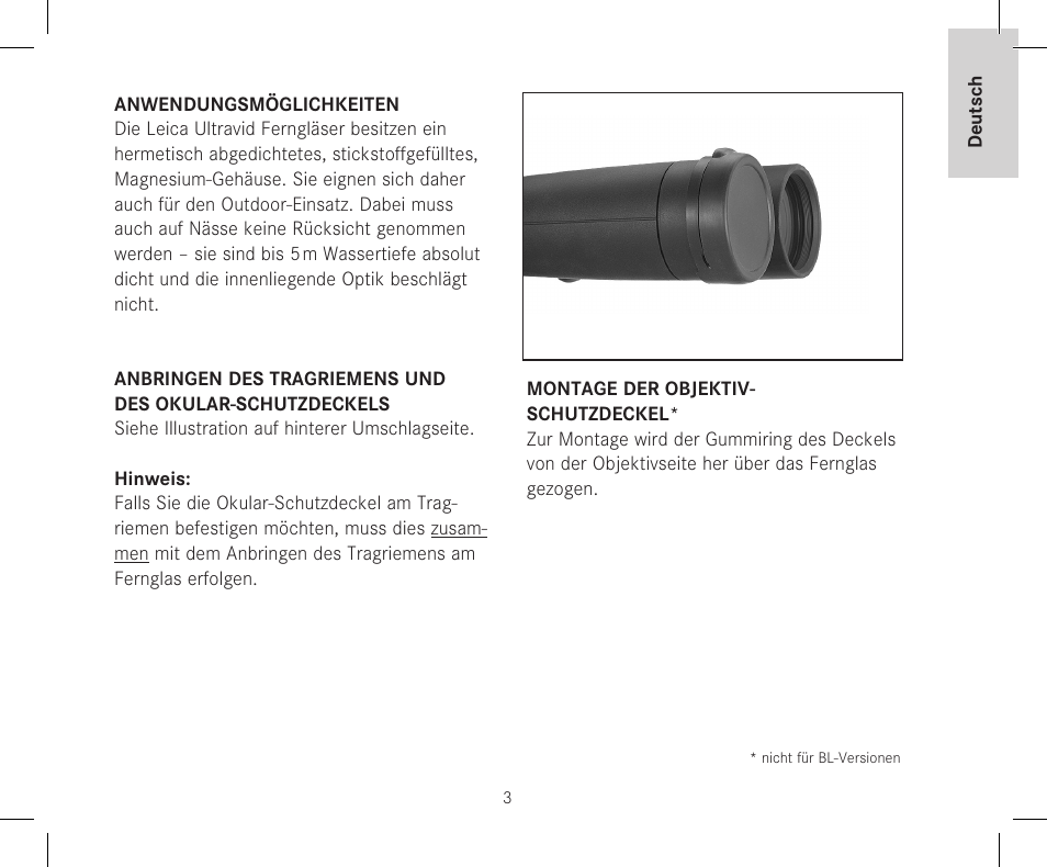 LEICA 12x50 Ultravid HD-Plus Binoculars User Manual | Page 5 / 74