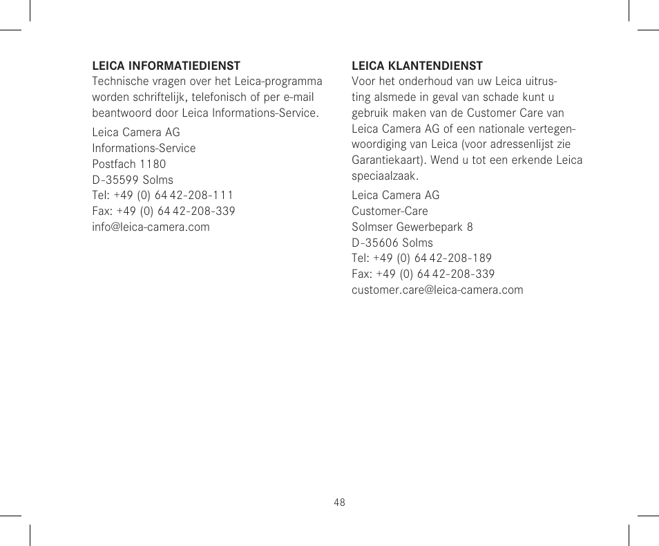 LEICA 12x50 Ultravid HD-Plus Binoculars User Manual | Page 50 / 74