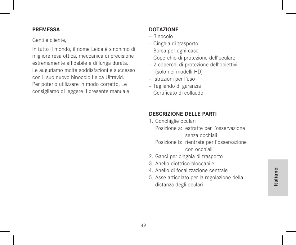 LEICA 12x50 Ultravid HD-Plus Binoculars User Manual | Page 51 / 74