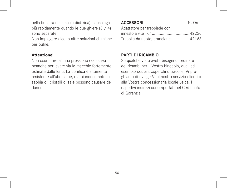 LEICA 12x50 Ultravid HD-Plus Binoculars User Manual | Page 58 / 74