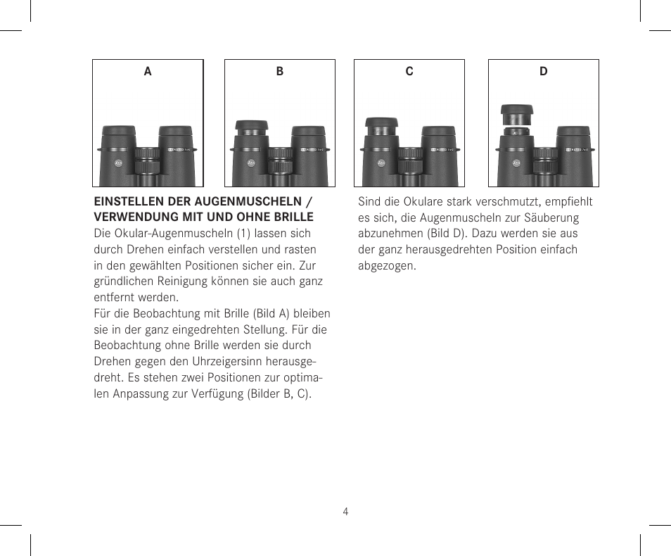 LEICA 12x50 Ultravid HD-Plus Binoculars User Manual | Page 6 / 74