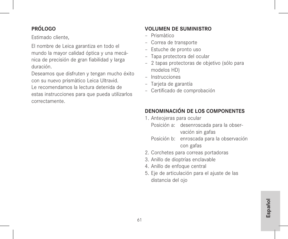LEICA 12x50 Ultravid HD-Plus Binoculars User Manual | Page 63 / 74