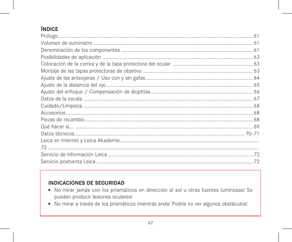 LEICA 12x50 Ultravid HD-Plus Binoculars User Manual | Page 64 / 74